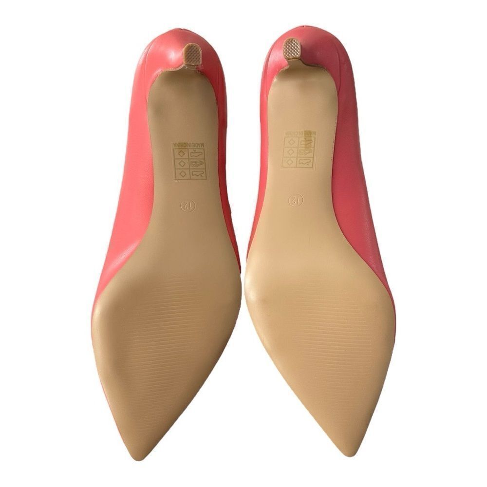 Journee Collection Sydney Mary Jane Stiletto Pumps Coral Pink Heels Womens 12 NW - Picture 6 of 9
